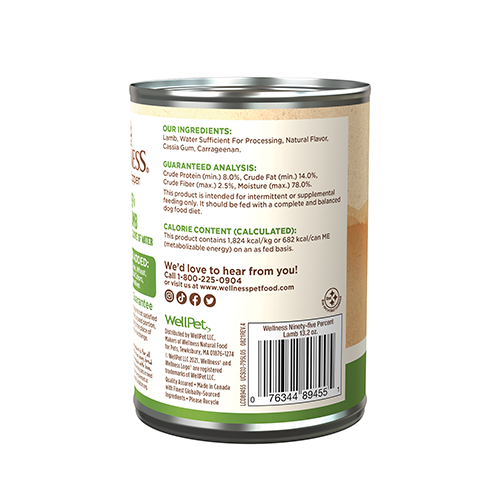 Wellness® Ninety-Five Percent Pâté Lamb Wet Dog Food 13.2 oz