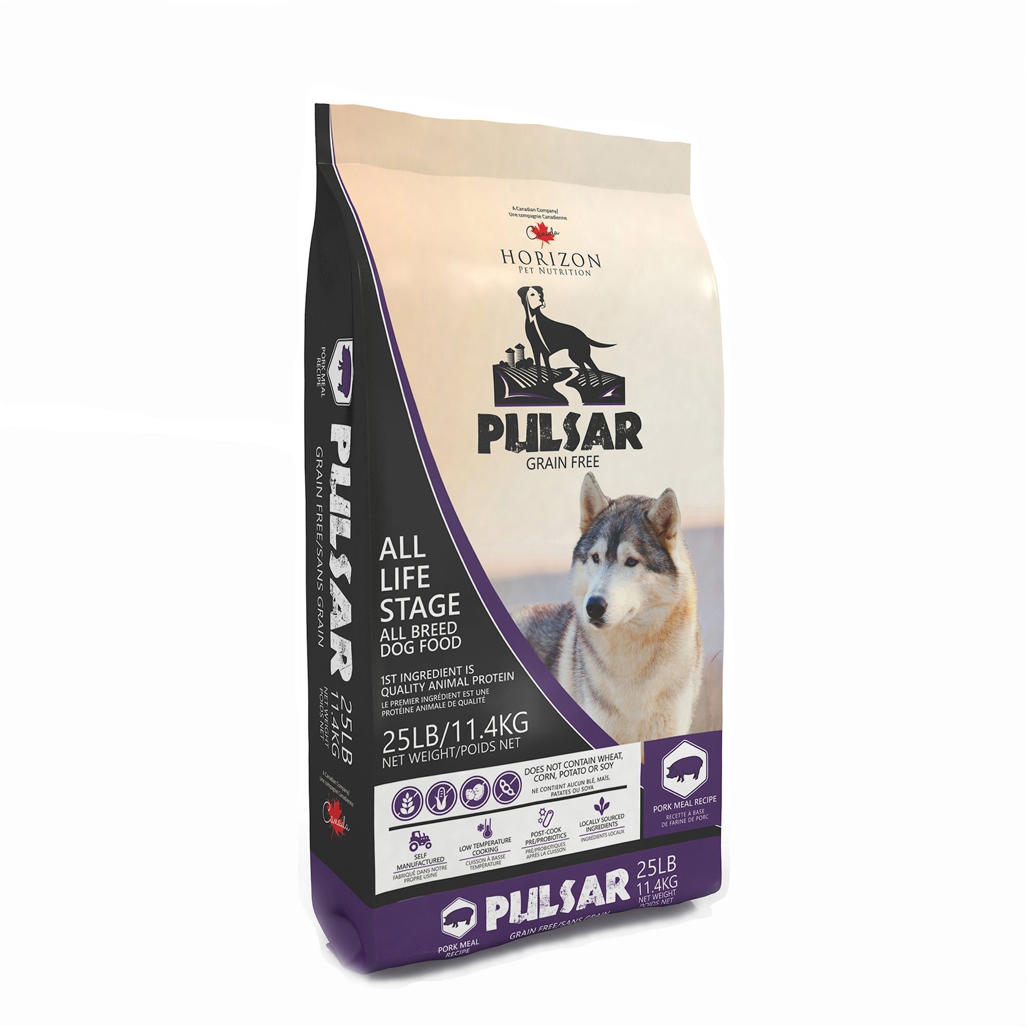 HORIZON PET NUTRITION PULSAR PORK DRY DOG FOOD Dorchester Pet Care Supply