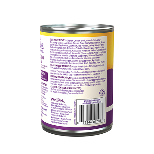 Wellness® Homestyle Stew Chicken Stew with Peas & Carrots Wet Dog Food 12.5 oz