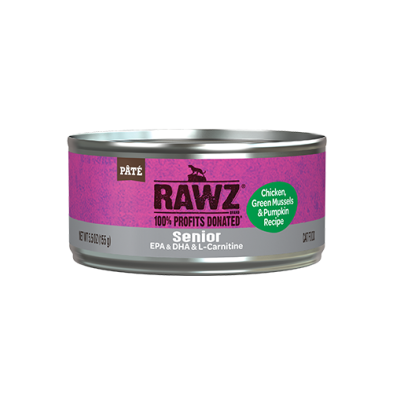RAWZ® Senior Chicken, Green Mussels & Pumpkin Wet Cat Food