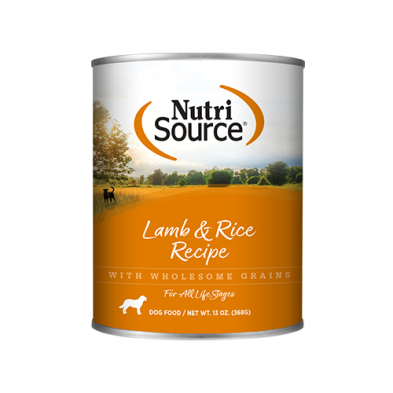 NutriSource® Lamb & Rice Recipe Wet Dog Food 13 oz