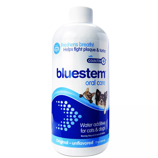 bluestem™ oral care water additive with coactiv+™ Original Unflavored for Dogs & Cats 500ml
