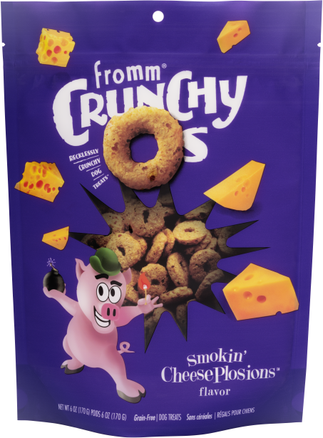 FROMM - CRUNCHY O'S SMOKIN' CHEESEPLOSION TREATS FOR DOGS