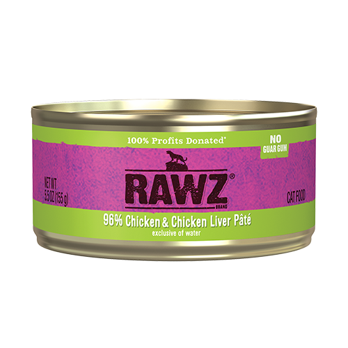 RAWZ® 96% Chicken & Chicken Liver Pâté Wet Cat Food 5.5 oz