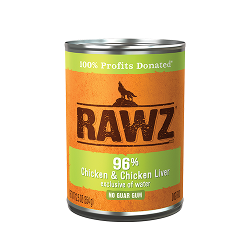 RAWZ® 96% Chicken & Chicken Liver Wet Dog Food 12.5 oz