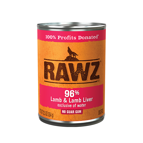 RAWZ® 96% Lamb & Lamb Liver Wet Dog Food 12.5 oz