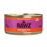 RAWZ® 96% Rabbit Pâté Wet Cat Food 5.5 oz