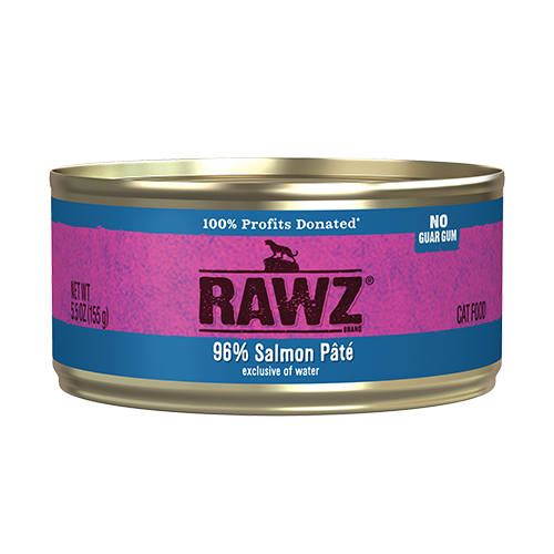 RAWZ® 96% Salmon Pâté Wet Cat Food 5.5 oz