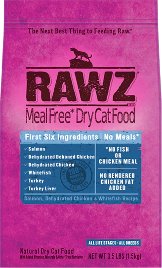 RAWZ - SALMON, DEHYDRATED CHICKEN & WHITEFISH RECIPE DRY CAT FOOD