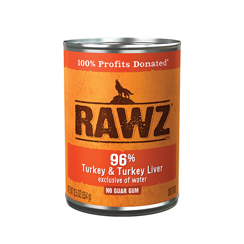 RAWZ® 96% Turkey & Turkey Liver Wet Dog Food 12.5 oz