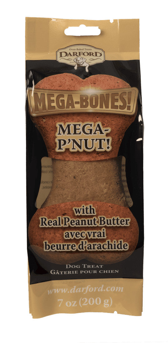 DARFORD - MEGA BONES P'NUT FLAVORED DOG TREAT 200g